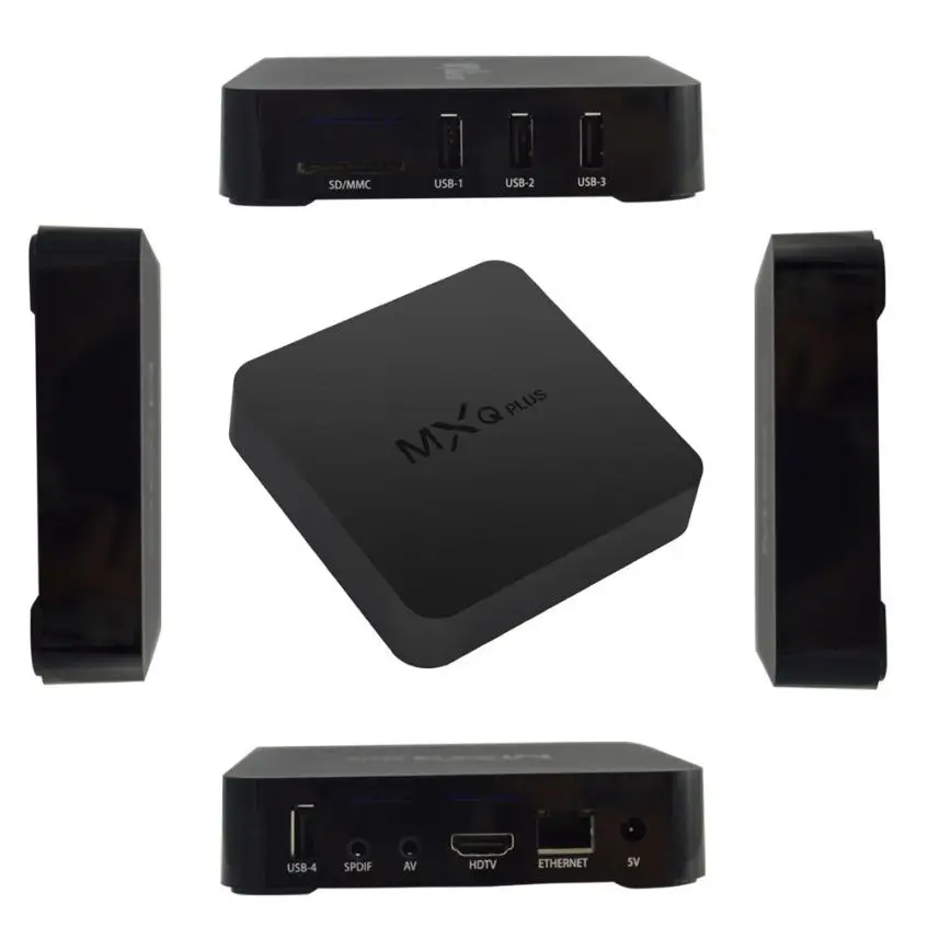S905X Android 6,0 ТВ коробка Четырехъядерный 1Гб DDR3+ 8 Гб WiFi HD Media Player jan25