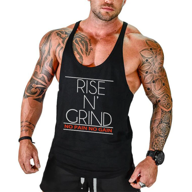 Herren Tank Top Für Bodybuilding Und Fitness T-Shirt Muskel Ärmellos Workout