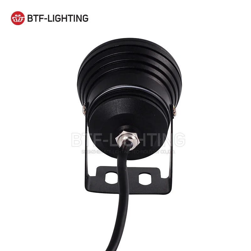 Оптовая продажа 10 Вт DC12V черный светодиодный подводный прожектор бассейн пейзаж
