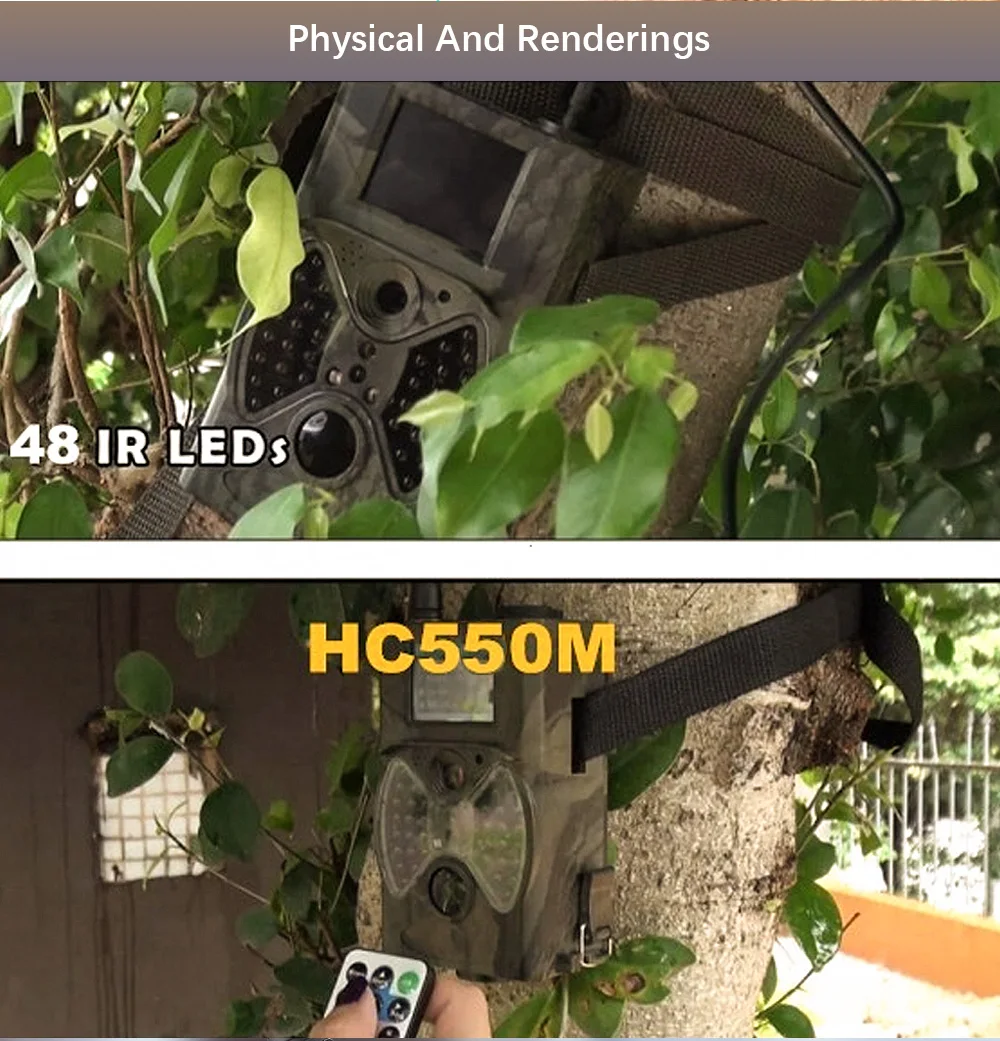 16MP Deer Hunting Camera Photo Traps MMS GPRS Digital Video Camera Waterproof Hunting Wildlife Camera Trap HC550M Photo Hunting (8)
