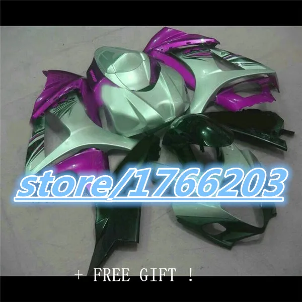 

Bo Silver purple Black Fairing for GSXR1000 07 08 GSXR1000 2007 2008 GSX-R1000 K7 R1000 07-08