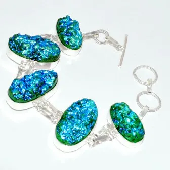 

Титановый Браслет Druzy, 21,1 см, B3295