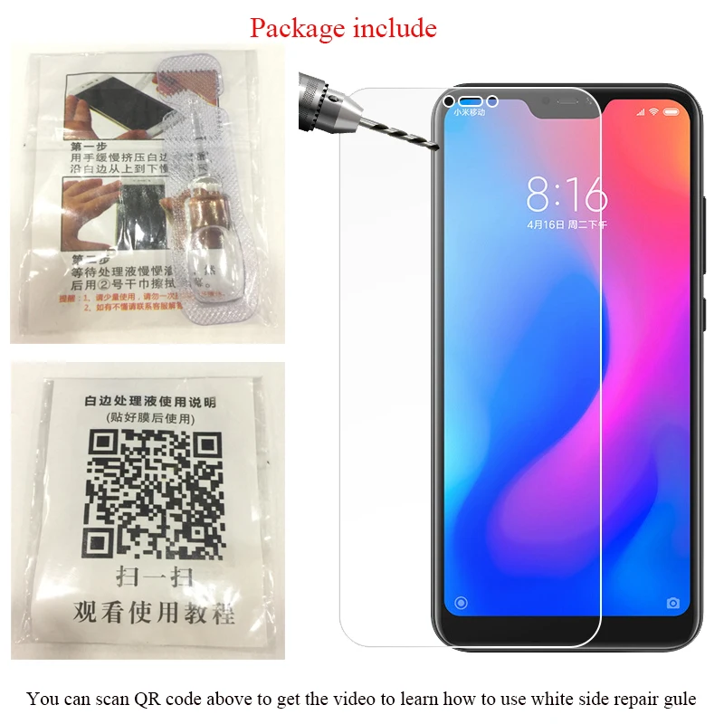 Прозрачное закаленное стекло для Redmi 5 Plus 6 Pro Note 4 4X Xiaomi Mi 8 A2 Lite A1 5X 6X Противоударная