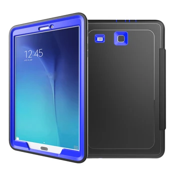 

Kemile For Sansung Tab E T560 3 proofing Kids Case Silicone Hard Shell Smart Auto Sleep Wake Cover For Samsung Galaxy Tab E T560