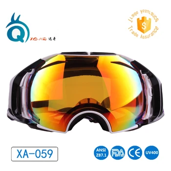 

Famous brand double layers anti-fog lens big spherical ski UV400 unisex Impact resistance snow protective glasses ski goggles
