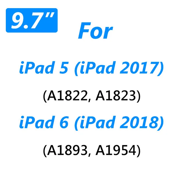 Закаленное Стекло для Apple iPad 9,7 5th 6th A1954 Экран защитная пленка A1893 A1954 A1822 A1823 A1566 A1567 A1474 - Цвет: For IPad 5 6