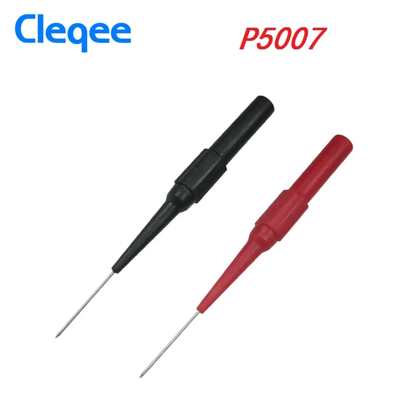 Cleqee P5007 P5008 2 шт изоляции пирсинг иглы неразрушительный мультиметр Пробники красный/черный