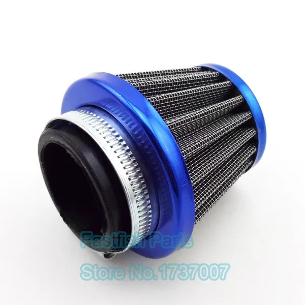 Heart Horse 38mm High Performance AIR Filter for 90cc 110cc 125cc 140cc 200cc with Blue See Plastic Cover Scooter ATV Dirt Bike Pit Monkey 