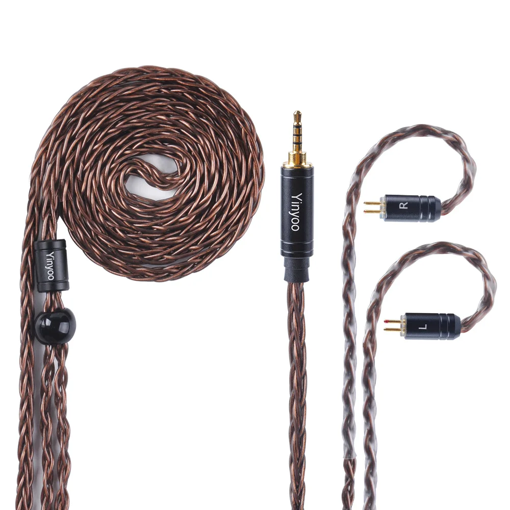 

Yinyoo 8 Core Silver Plated Copper Cable With MMCX/2pin For AS10 ZS10 PRO ZS5 ZSX ZST CC10 C16 CA4 C12 TRN V80 V30 QT5 QT2 TFZ