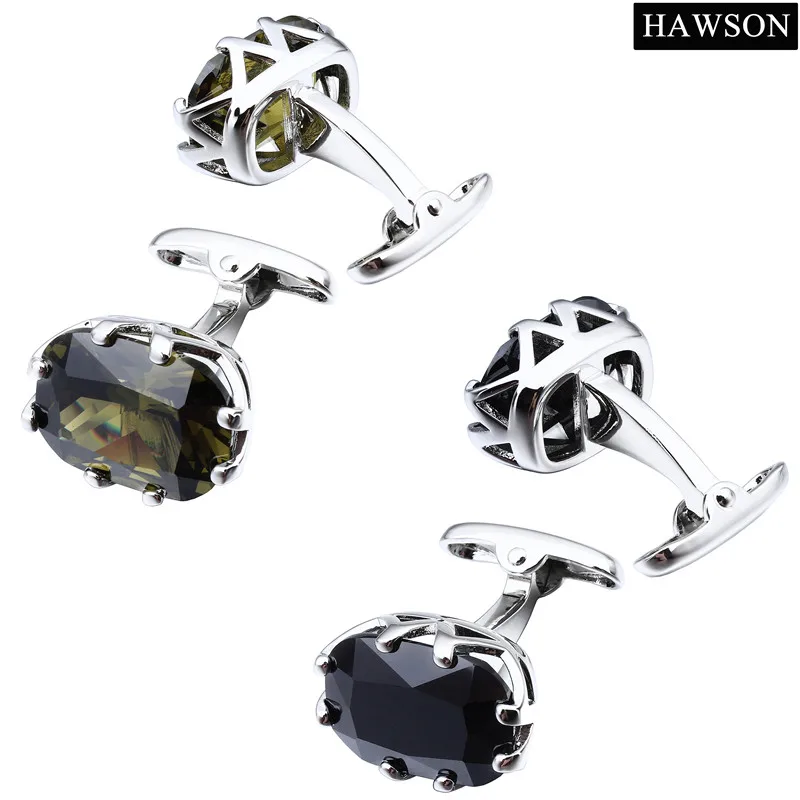 Мужские французские запонки с цирконом в романтическом стиле|cufflinks for mens|french