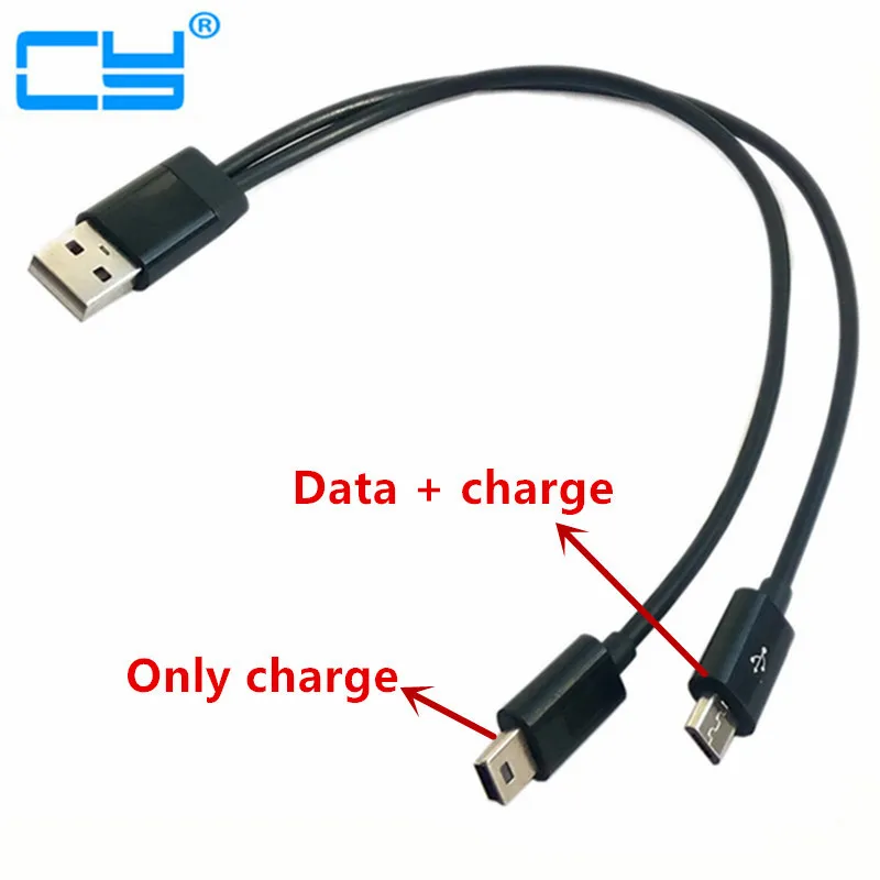 USB 2 in 1 Cable Mini usb Mini USB & micro usb 2.0 Micro