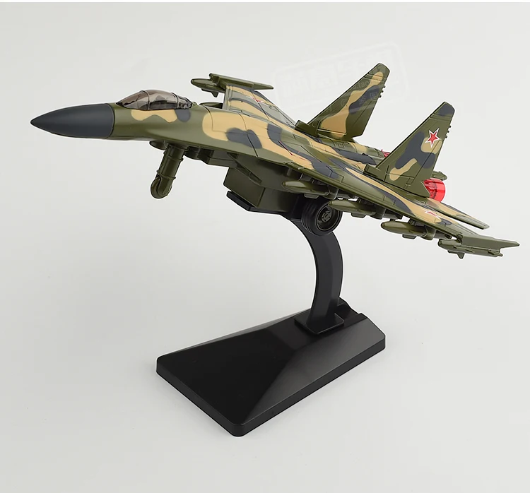 Alloy Simulation Su 35 Fighter,collection model alloy pull Airplane Toy ...