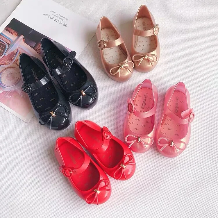 Mini Melissa Ultragirl/2019 г. Новые пластиковые сандалии для девочек детские с бантом