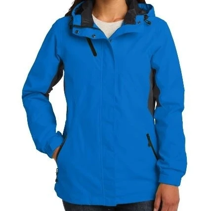 Port Authority L322 Ladies Cascade Waterproof Jacket Imperial Blue & Black - 2XL (1)
