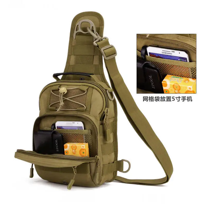 Tactics Chest Bag Hike Camp Equipment Outdoors Nylon Wading Chest Pack Cross Body Sling Single Messenger Shoulder Bag Men Unisex