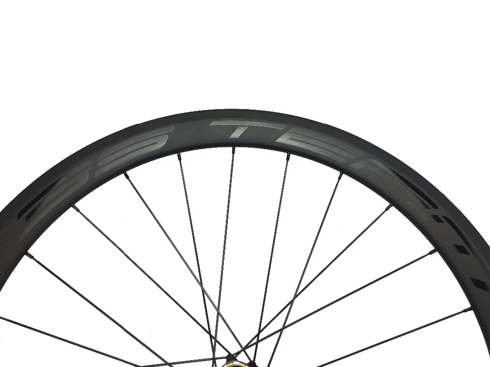 Discount Painting DIY Road Carbon Wheels 50mm Bicycles Wheel 23mm Novatec Powerway, Ceramic Hub 700c Pillar PSR 1432/Mac Spokes 700C 3