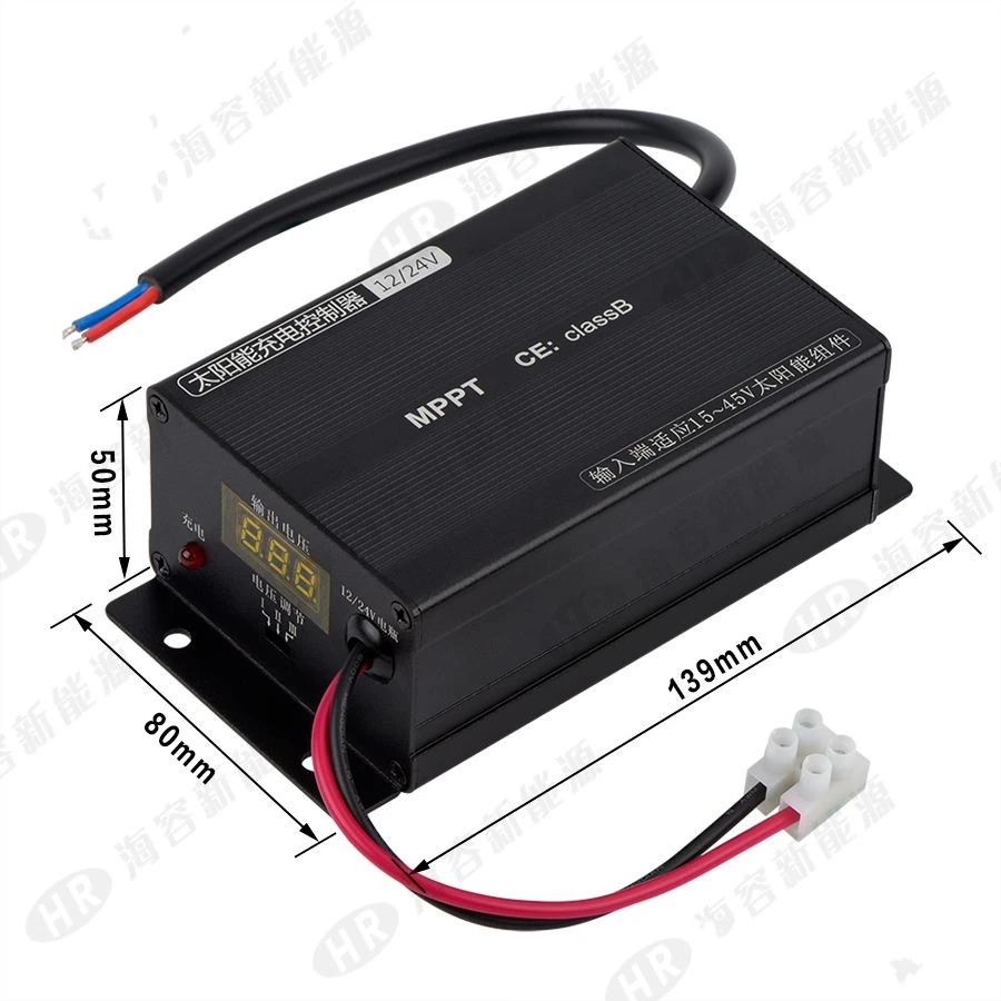 MPPT солнечный контроль заряда 12V 25A 24V 13A автоматический свинцово кислотный