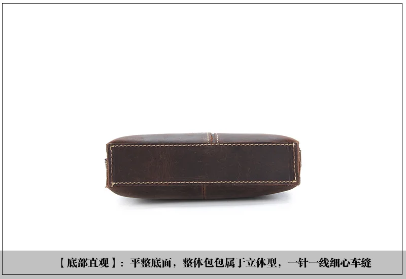 Bolsa de ombro masculina bolsa de couro