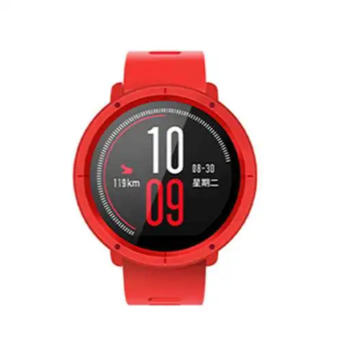 Чехлы для часов для Xiaomi Huami Amazfit Pace Smartwatch чехол PC защитный чехол бампер Pace 2 умные спортивные часы аксессуары - Цвет: RED