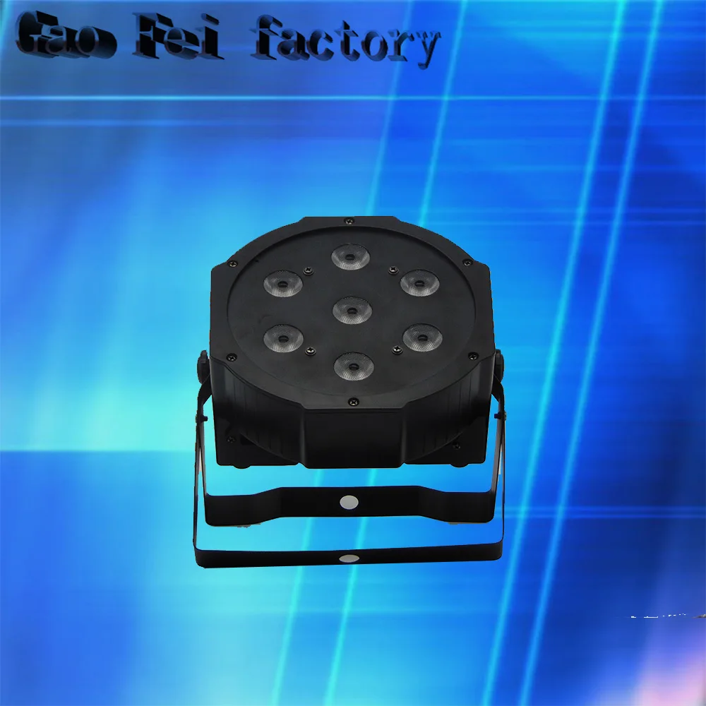 

7x12W led par can light RGBW 4in1 LED Battery LED flat par 7 led slim par