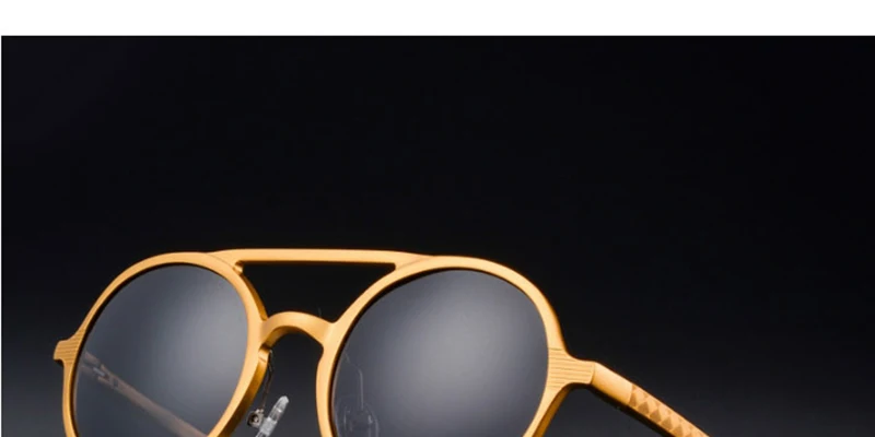 LeonLion круглые классические алюминиево-магниевые поляризованные солнцезащитные очки для мужчин фирменный дизайн UV400 Ретро Металлические солнцезащитные очки уличные очки