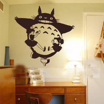 

Japan's hayao miyazaki cartoon totoro three hayao miyazaki lovely sitting room bedroom wall stickers stickers
