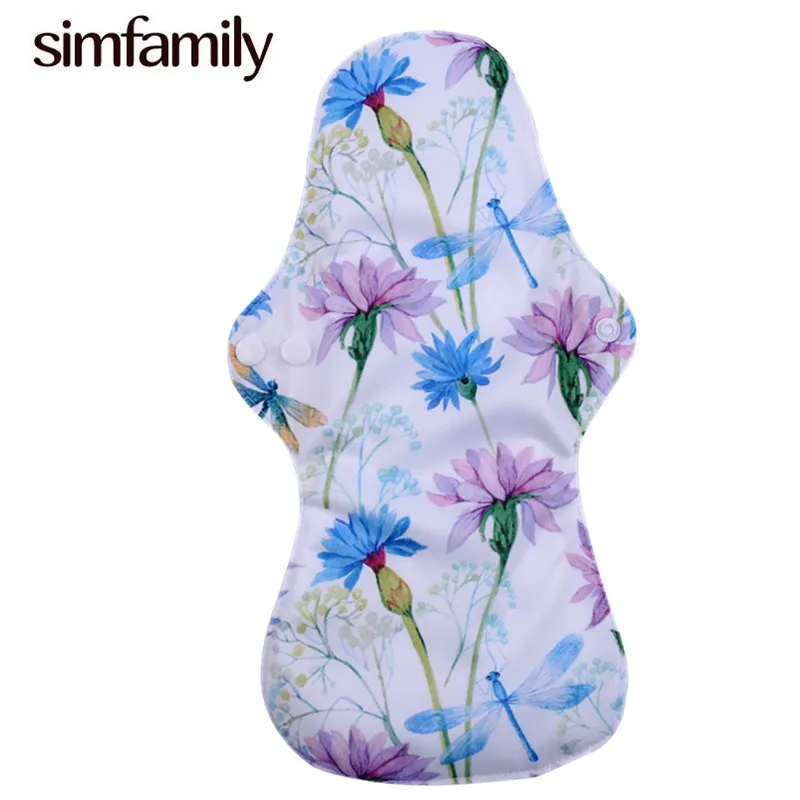 [simfamily] 1PC Bamboo Charcoal Inner Reusable sanitary pad washable