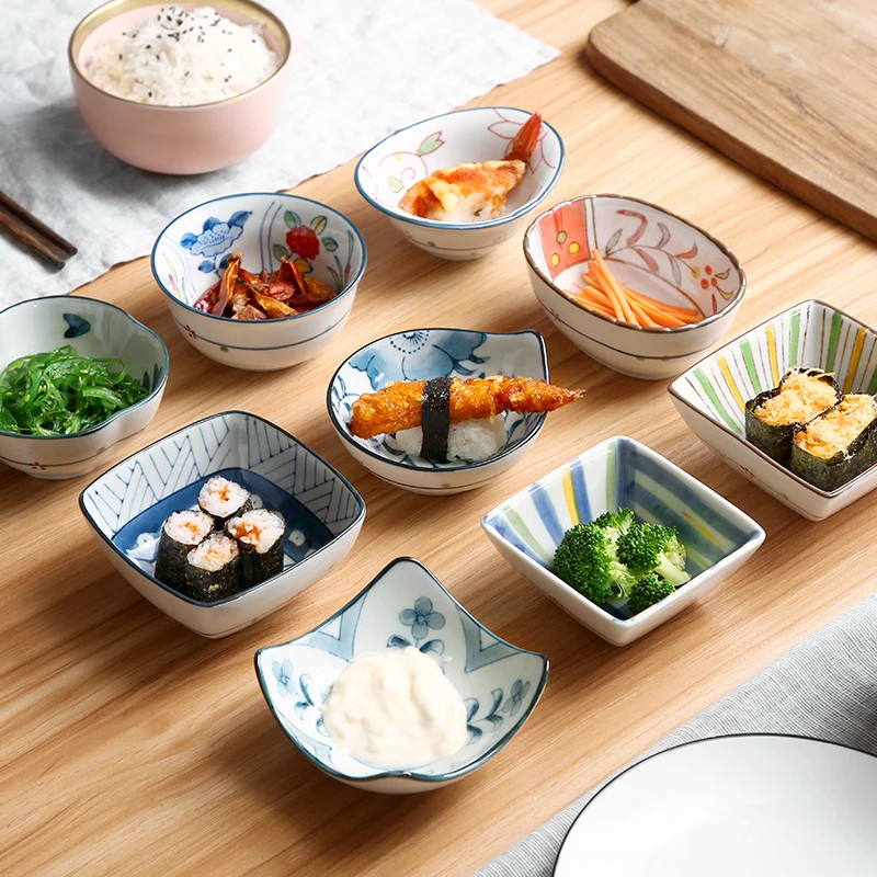 Oneisall Japanese-style Plate Dishes plates Sets Dinner Breakfast Lunch Dish Dinnerware Set Ceramic glaze 8 & 10 inch soy sauce Oneisall Japanese-style Plate Dishes plates Sets Dinner Breakfast Lunch Dish Dinnerware Set Ceramic glaze 8 & 10 inch soy sauce