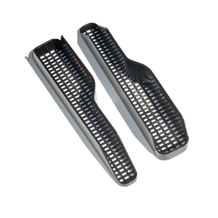 

2pcs Car Under Seat Air Conditioner Outlet Cover Vent Frame Sticker For VW Volkswagen 2011-2017 Touareg Interior Accessories