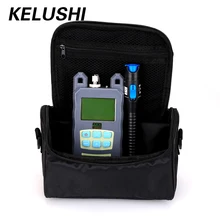 KELUSHI 2 в 1 FTTH Волокна Tool Kit С Волоконно-Оптические Измеритель мощности + 1 МВт 5 КМ пластиковые Визуальный Дефектоскоп Волоконно-Оптический Кабель тестер