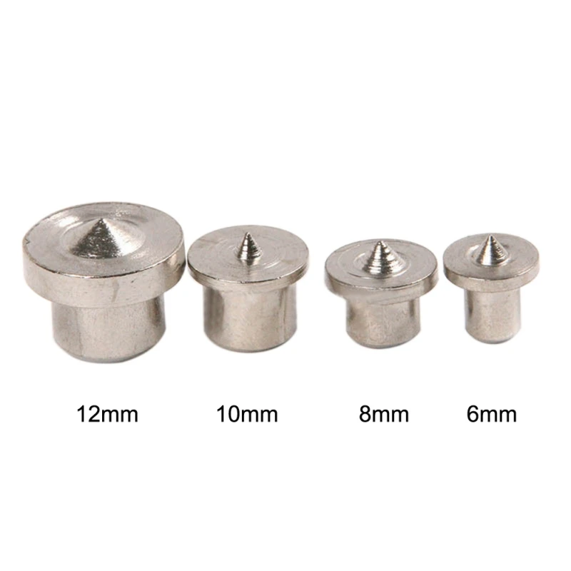 Dropshipping 4/8Pcs Dowel Drill Centre Points Pin Wood 6mm 8mm 10mm 12mm Dowel Tenon Center Set