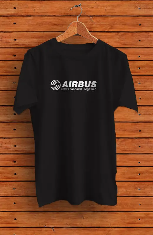 

Airbus Logo T-Shirt Aircraft Aerospace Company Size S M L XL 2XL 3XL NEW ARRIVAL tees 100% Cotton For Man Gift Print T-shirt
