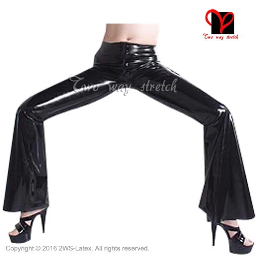 latex bell bottom pants