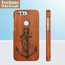 30 шт./лот деревянный Телефонные Чехлы для Huawei Honor 7 8 для Huawei Коврики 7 8 9 P8 p9 плюс сзади чехлы для мангала якорь/дракон/волк