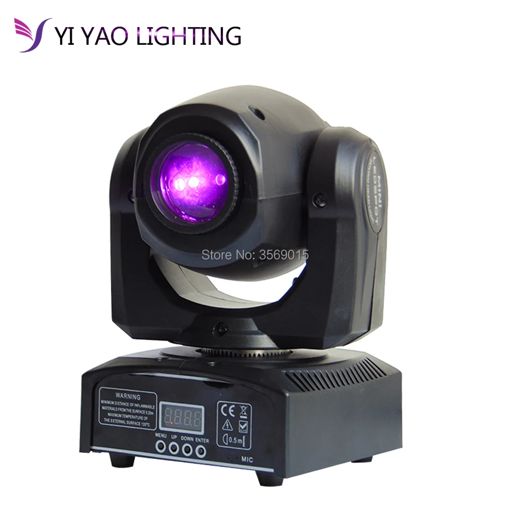 

Spot With Gobos Color Plate High Brightness 10W Mini Led Moving Head Light