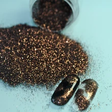 5,5 г/светильник кофейно-коричневого цвета, сделай сам, блестящий пигмент с блестками, блестящие художественные наконечники, хромированная пудра для украшения ногтей N65