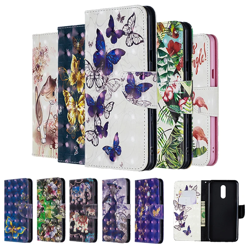 

3D Leather Flip Case For Apple iPhone X XR XS Max 6 6s 7 8 Plus Wallet Cover Card Stand Protector Celular for iphone 7 plus hoes