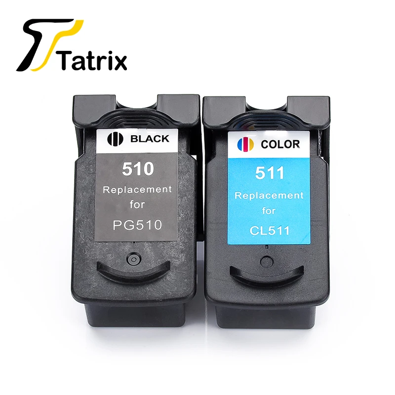 Tatrix 2PK для Canon PG510 CL511 принтер картридж для принтера 510 CL 511 для Canon Pixma MP240 MP250 MP260 MP270 MP280 MP480 MP490 IP2700