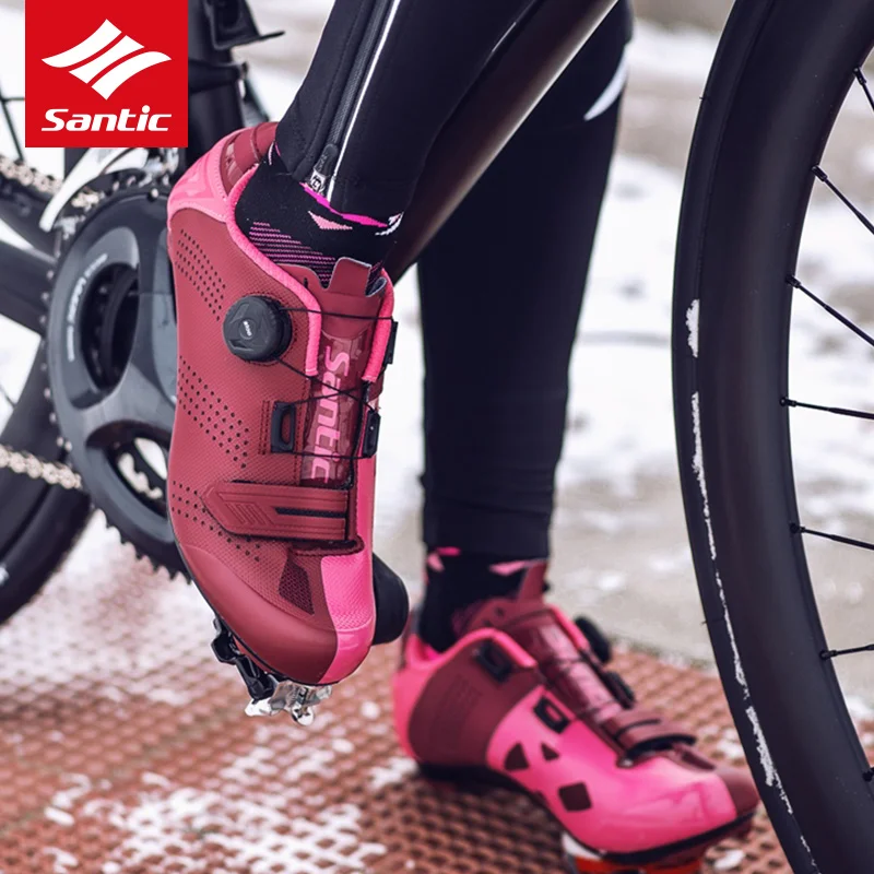 Santic 2019 zapatos de ciclismo de carretera de carreras zapatos de bicicleta de carretera hombres mujeres profesionales bicicleta zapatillas transpirables