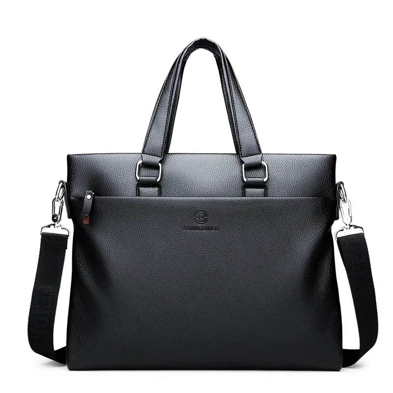 

New Luxury Pu Leather Men's Briefcase Leather Male Business Briefcase Bag Shoulder Bag Boy Messenger Bag Tote Computer Handbag
