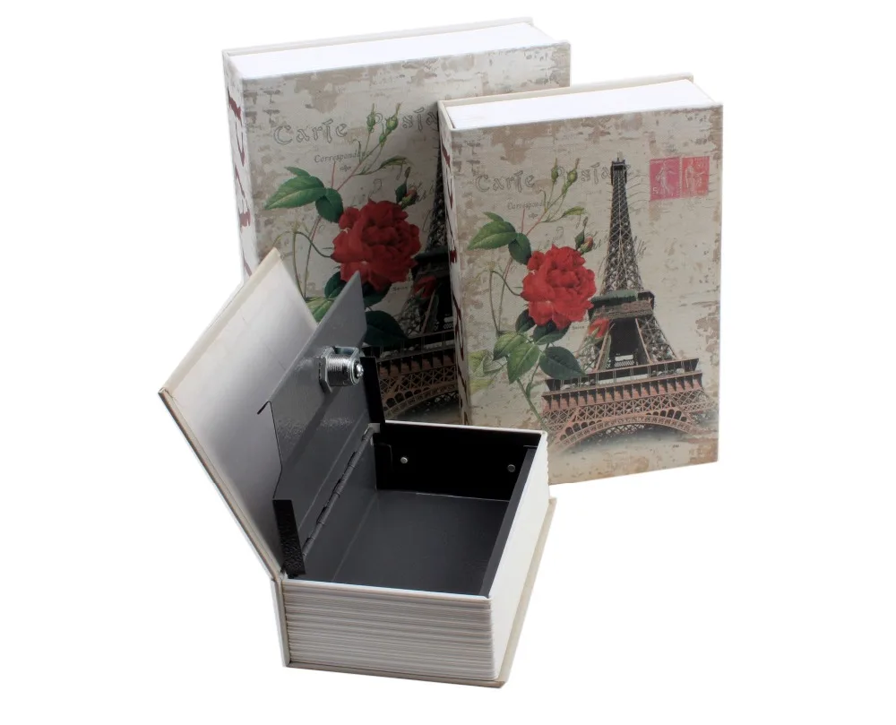 

Book Dictionary Shaped Money Saving Box Piggy Bank Coins with Keys Safe Money Secret Book Lock-up Storage Box