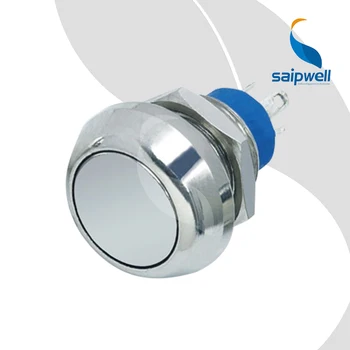 

Resetable Type 12mm Mini Push Button Switch /Flat Shape Metal Button Switch with LED Light (SP12-A1)