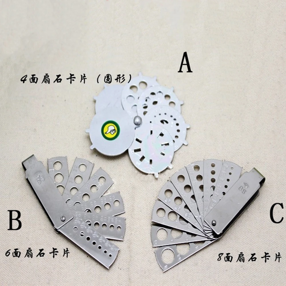 

Jewelry Caliper Diamond Sizer Card Gemstone Jewelry Diamond Measuring Circle/Ellipse/Rectangular Size