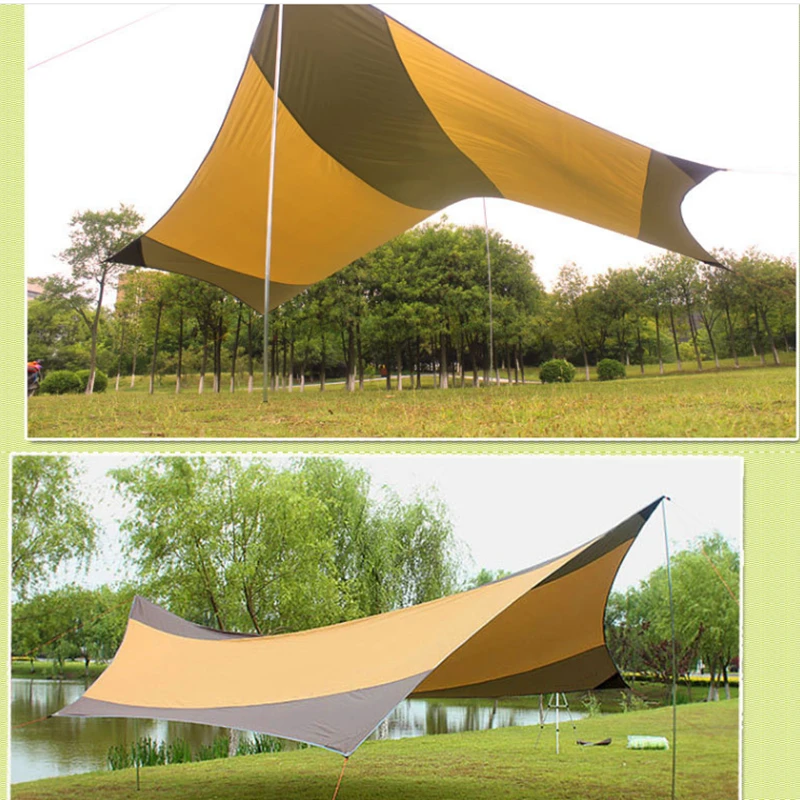 

Camping Pergola Canopy Tent 5-8 Person Sun Shelter Canopy Tent Anti-UV Sun Shelter Summer Tent
