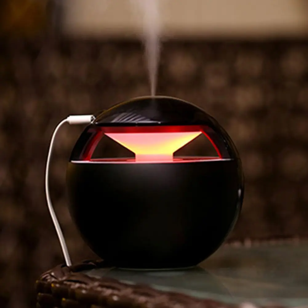 

450ML Ball Humidifier with Aroma Lamp Essential Oil Ultrasonic Electric Aroma Diffuser Mini USB Air Humidifier Fogger Gift