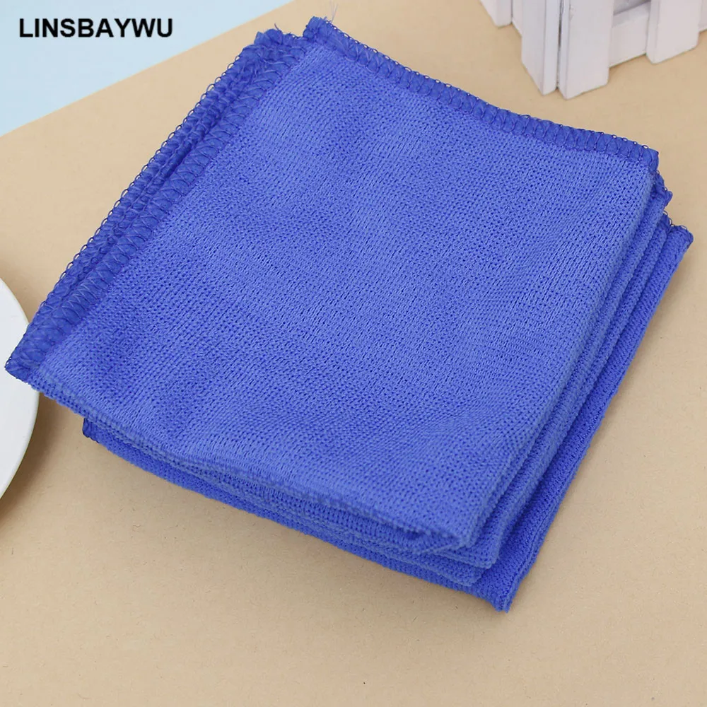 10PCS 30*30cm Blue Soft Absorbent Wash Cloth Car Auto Care Microfiber
