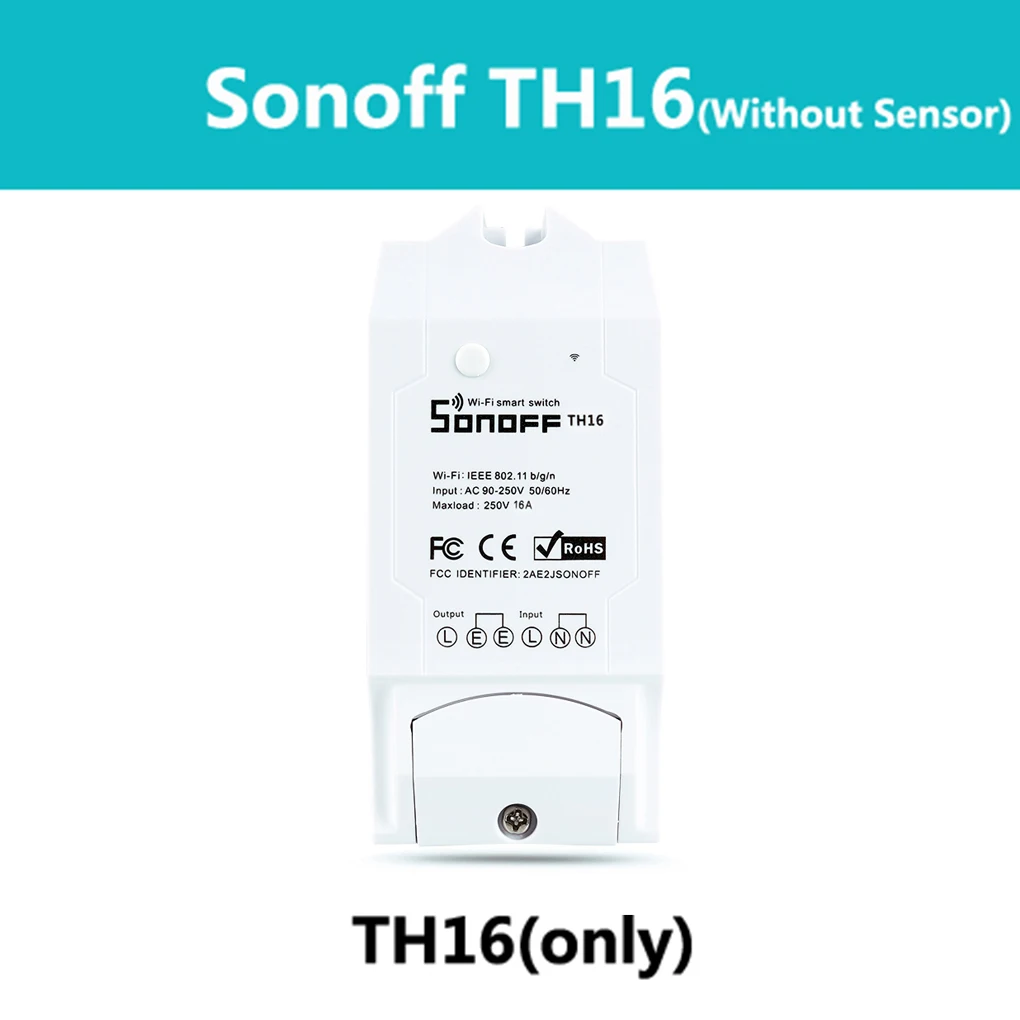 Sonoff TH10 переключатель+ водонепроницаемый датчик температуры+ неводонепроницаемый датчик температуры влажности Зонд умный модуль - Комплект: TH16A