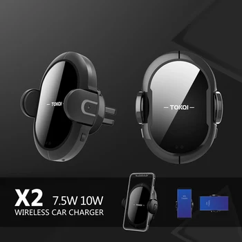 

10W QI Wireless Fast Charger Car Mount Holder Stand For iPhone XS Max Samsung S9 For Xiaomi MIX 2S Huawei Mate 20 Pro Mate 20 RS