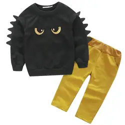 Милые Одежда для малышей Детский свитер Топ + штаны Костюмы зима детский наряд Комплекты одежды