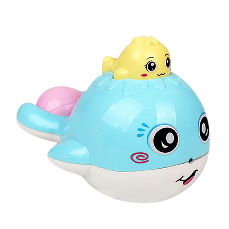 Игрушка для душа Детская ванна детский спрей для воды маленькие игрушечные киты спрей для воды маленький кит - Цвет: Blue